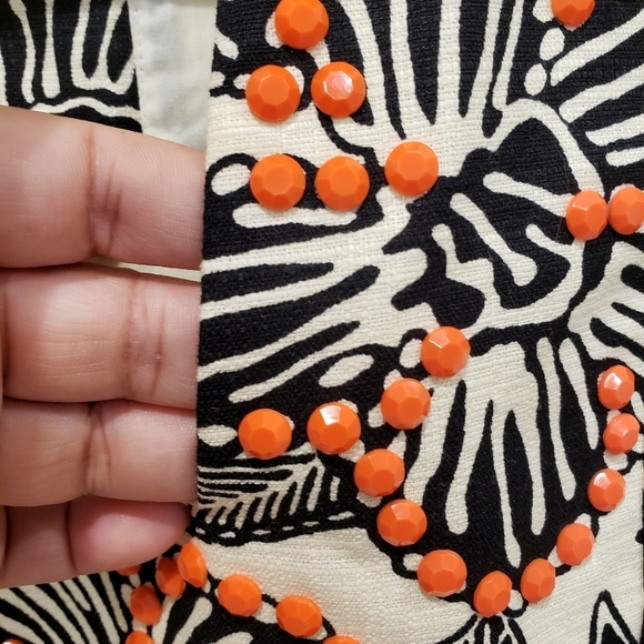 J. Crew Polynesian Floral Print Vest - Sz 6 - Picture 5 of 12